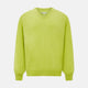 Lemon Green Cashmere V-neck Jumper