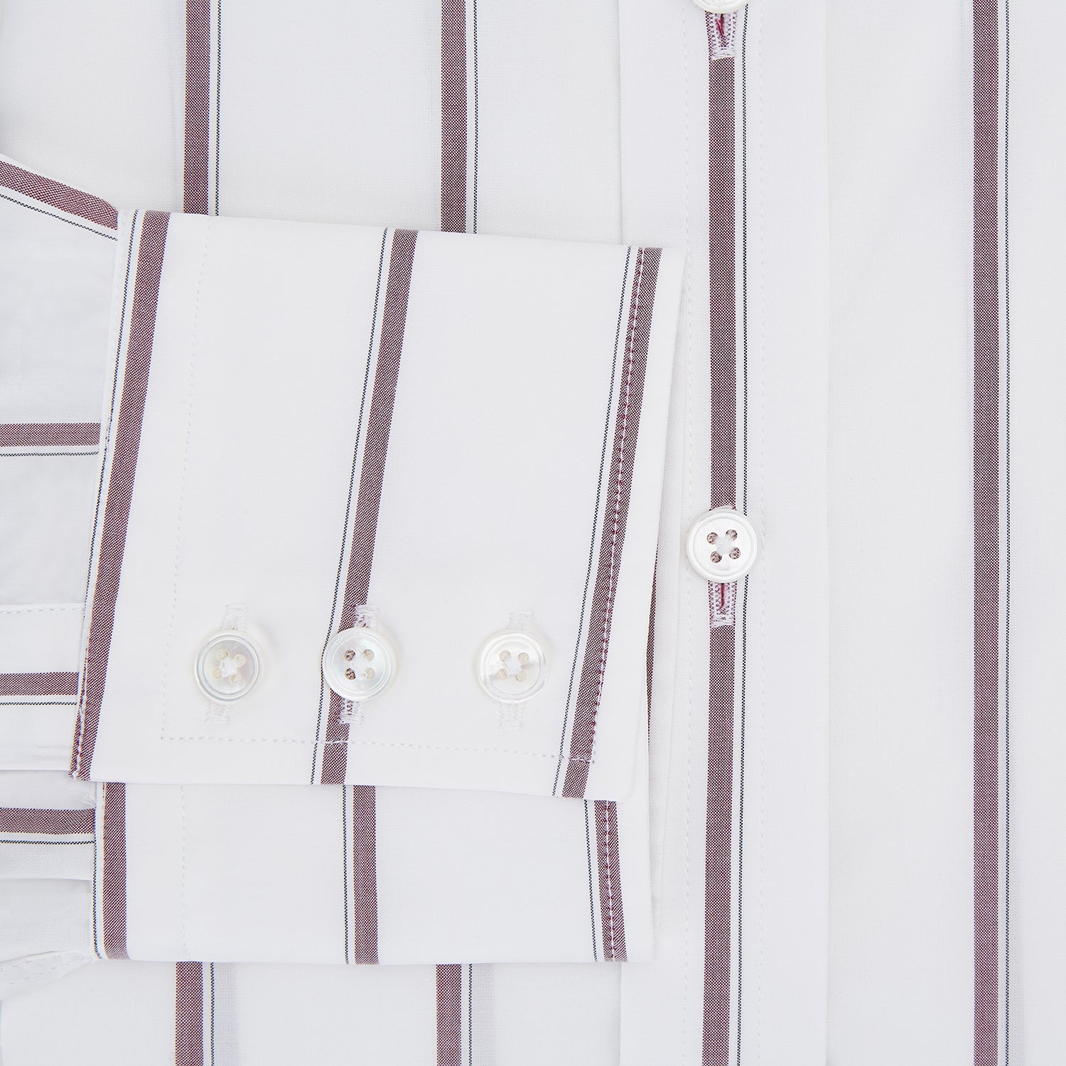 View 4 of product Wine Track Stripe Mayfair Shirt