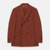 View 1 of product Rust Linen-Wool-Silk Bertie Blazer