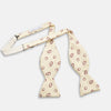 View 2 of product Yellow Geometric Rings Silk Bow Tie