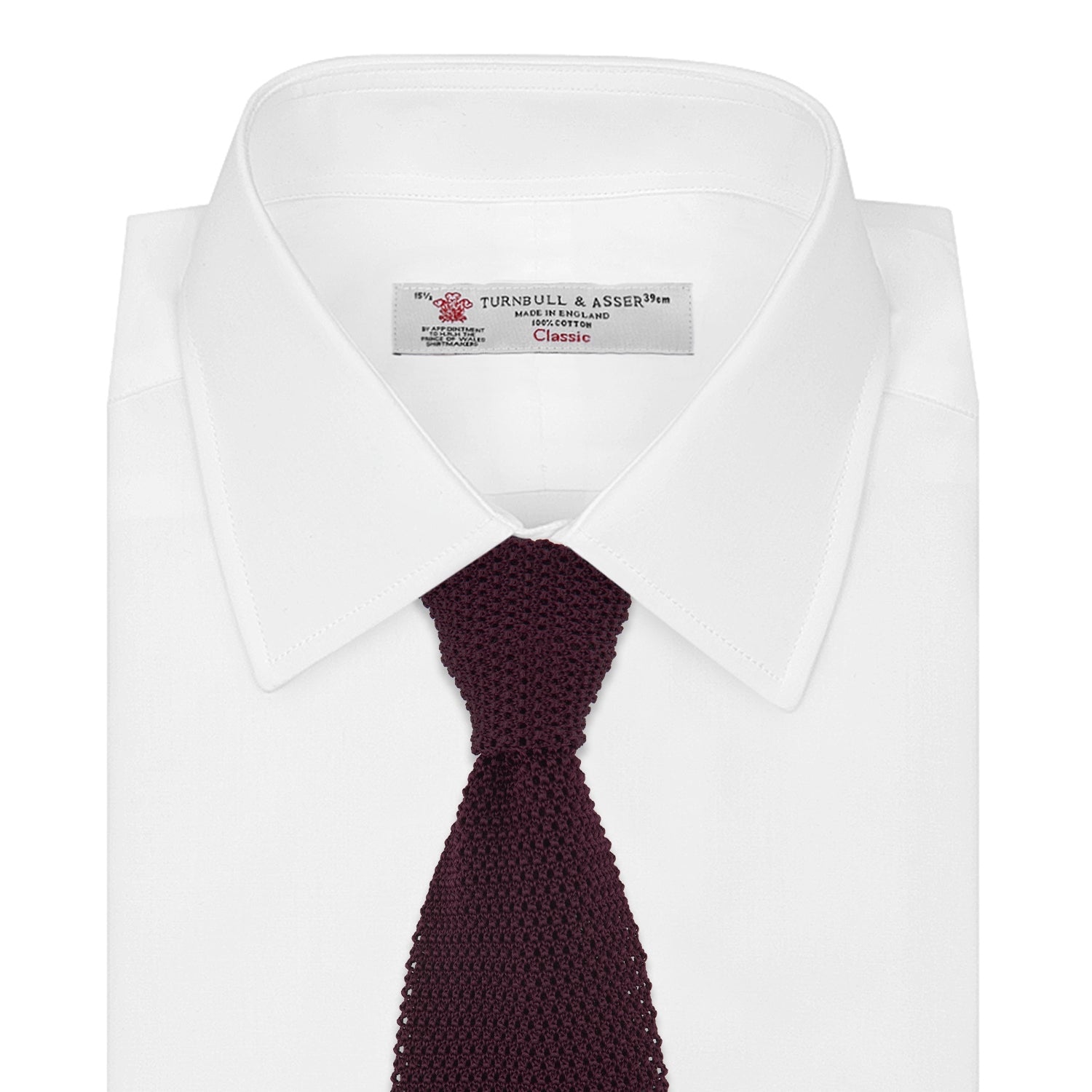 View 2 of product MTIE011-ZAI003 TIES 7.5CM, PLAIN, BURGUNDY