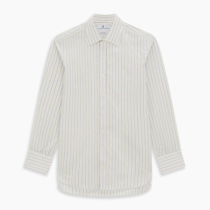 Yellow Double Pinstripe Mayfair Shirt Image 5
