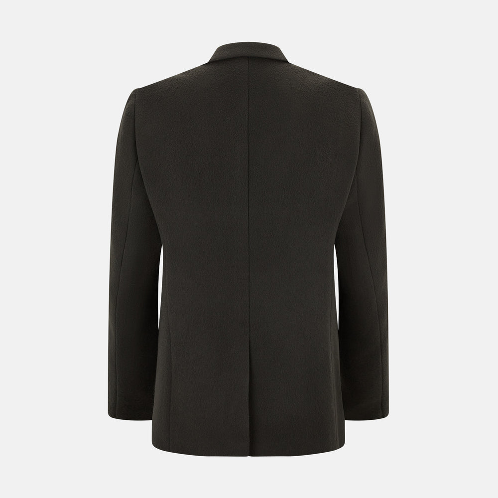 Olive Brown  Apsley Single-Breasted Caban Coat