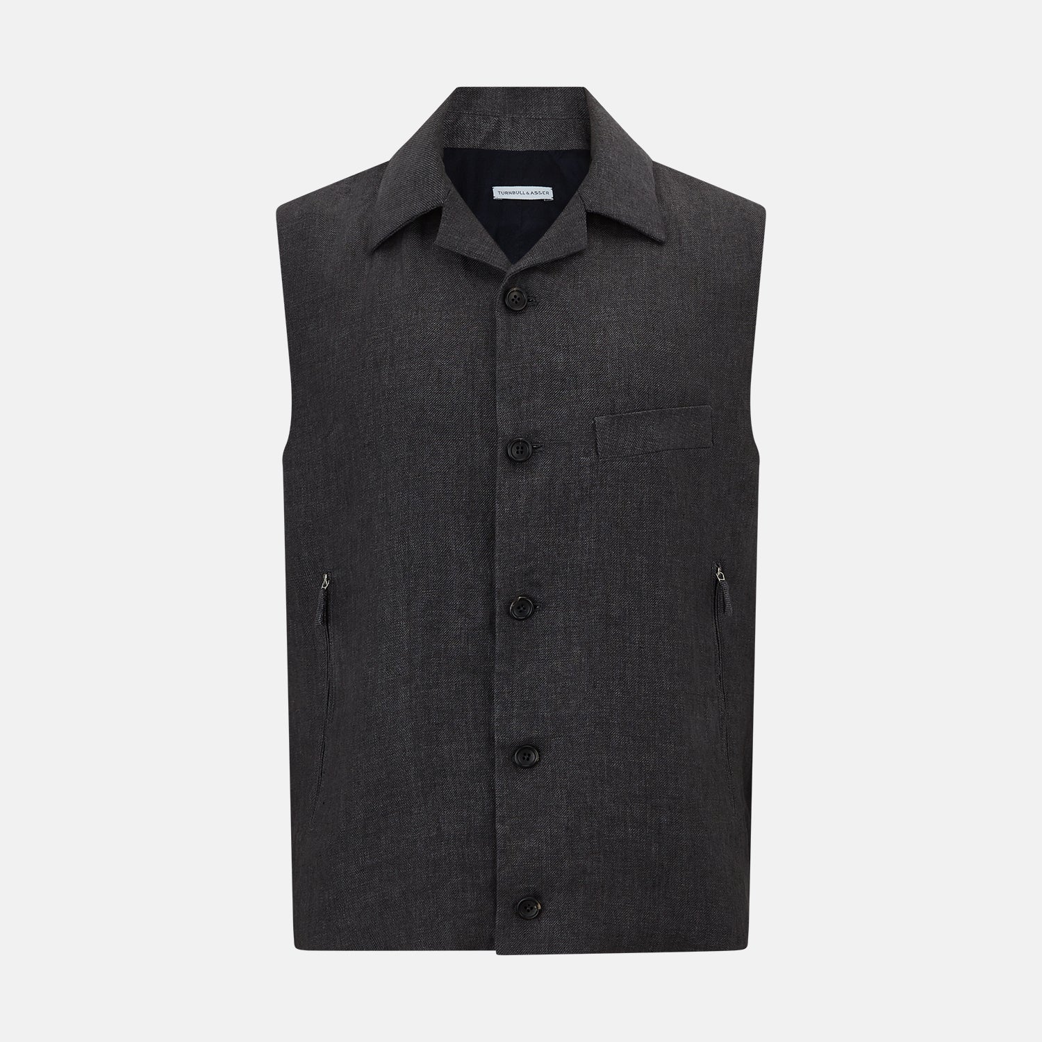 Image 1 of product Ash Collared Linen Waistcoat