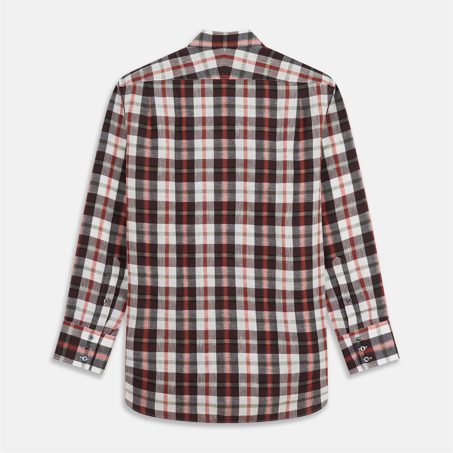 View 5 of product Black Multi-check Linen Blend Regular Fit Mayfair Shirt