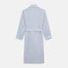 View 5 of product Blue and Yellow Check Poplin Cotton Dressing Gown