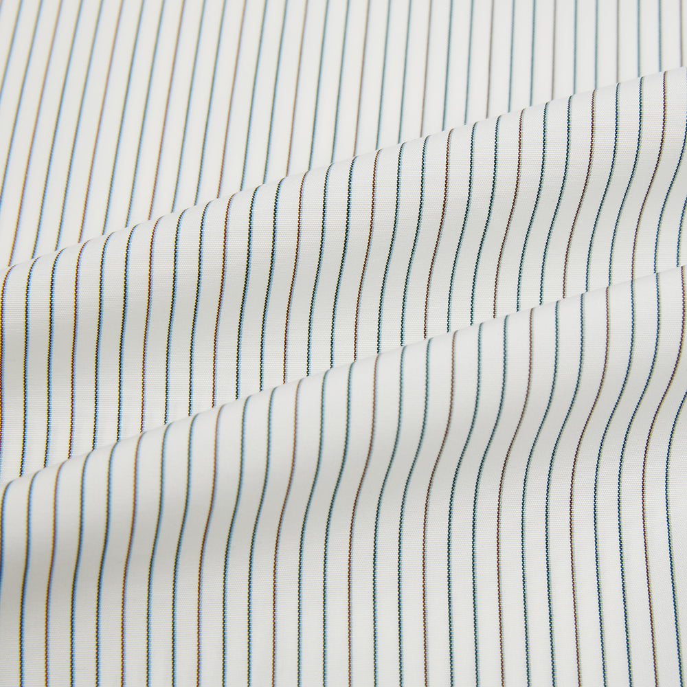 Green and Brown Ticking Stripe Mayfair Shirt
