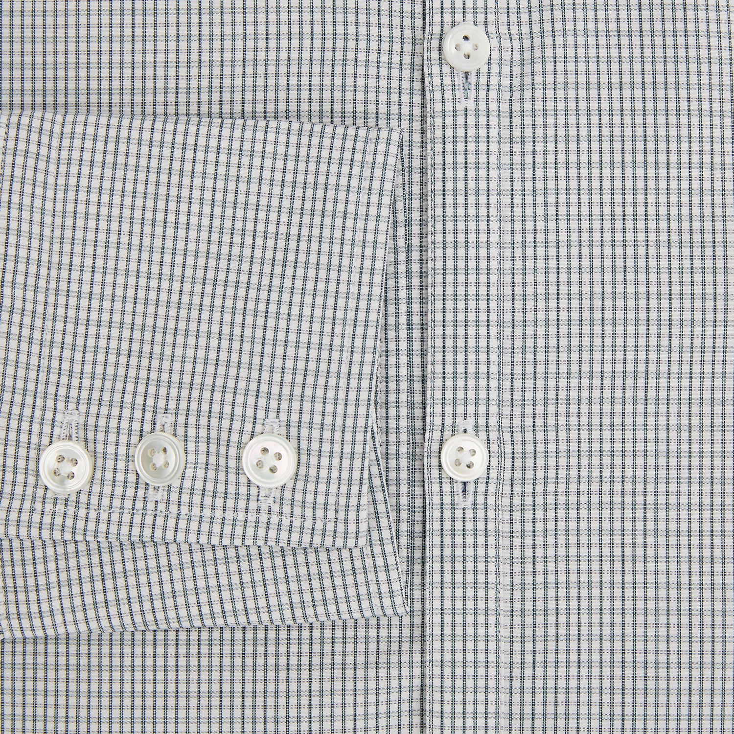 View 4 of product Forest Green Micro Tattersall Westminster Shirt