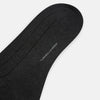 View 3 of product Charcoal Dash Striped Mid-Length Socks