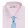 View 6 of product Pink Cotton Shirt with T&A Collar and Double Cuffs