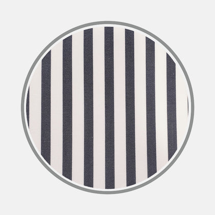 Black Candy Stripe Cotton Fabric
