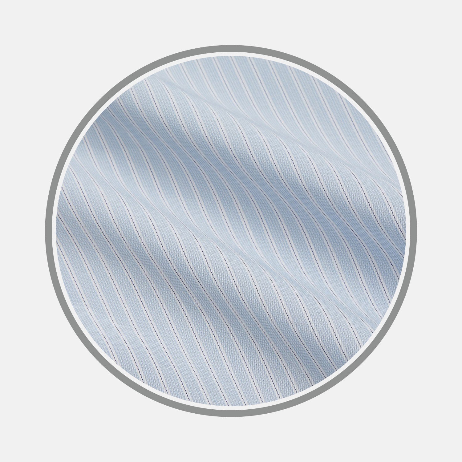 View 1 of product Pale Blue Stripe West Indian Sea Island Cotton Fabric