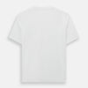 View 3 of product The Turnbull & Asser White Short-sleeve Pyjama Shirt is shown laid flat on a white background, featuring a plain, logo-free design for effortless comfort and classic loungewear style.