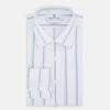 View 5 of product Colony Blue Track Stripe Mayfair Shirt