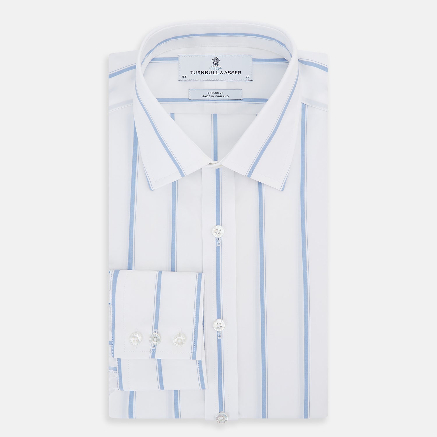 View 5 of product Colony Blue Track Stripe Mayfair Shirt