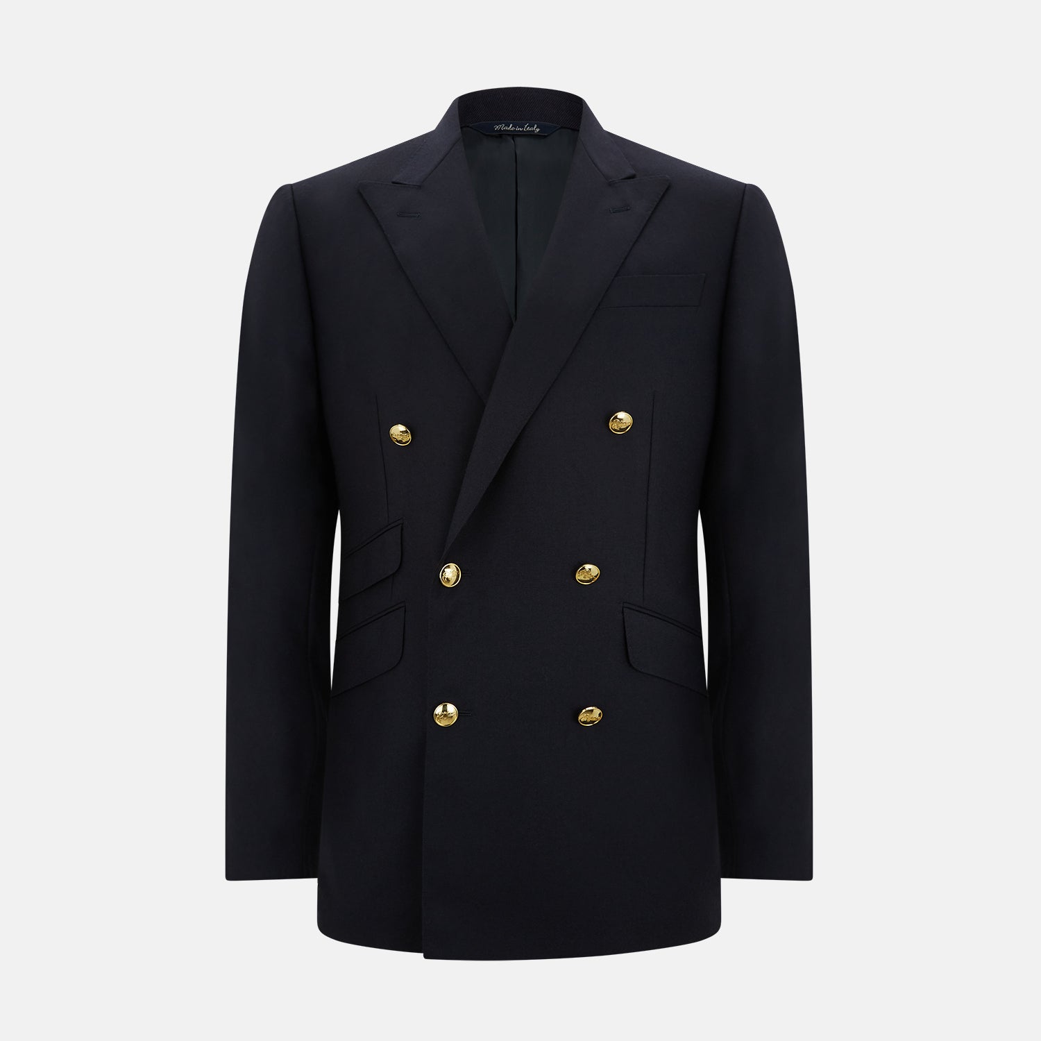 View 1 of product Short Navy Double Breasted Classic Blazer
