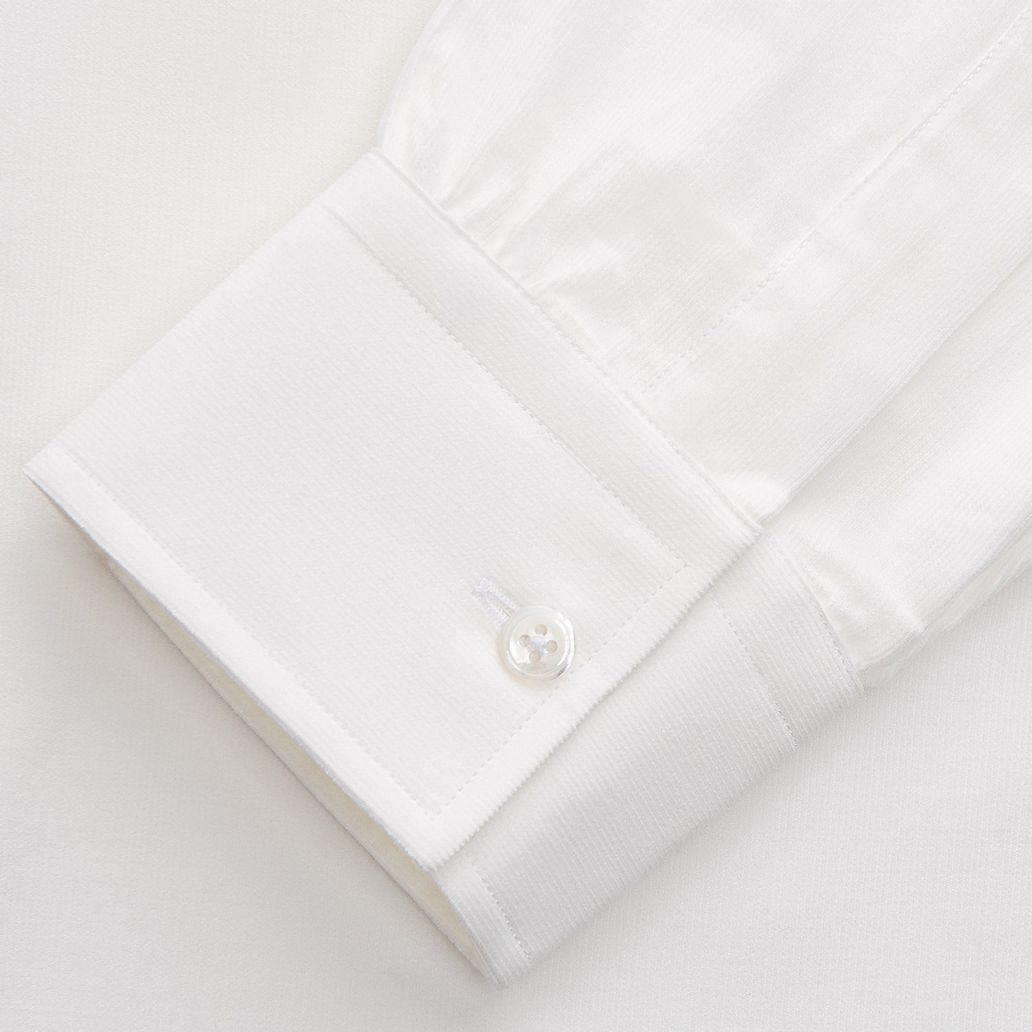 View 2 of product White Cotton Weekend Fit Langston Shirt