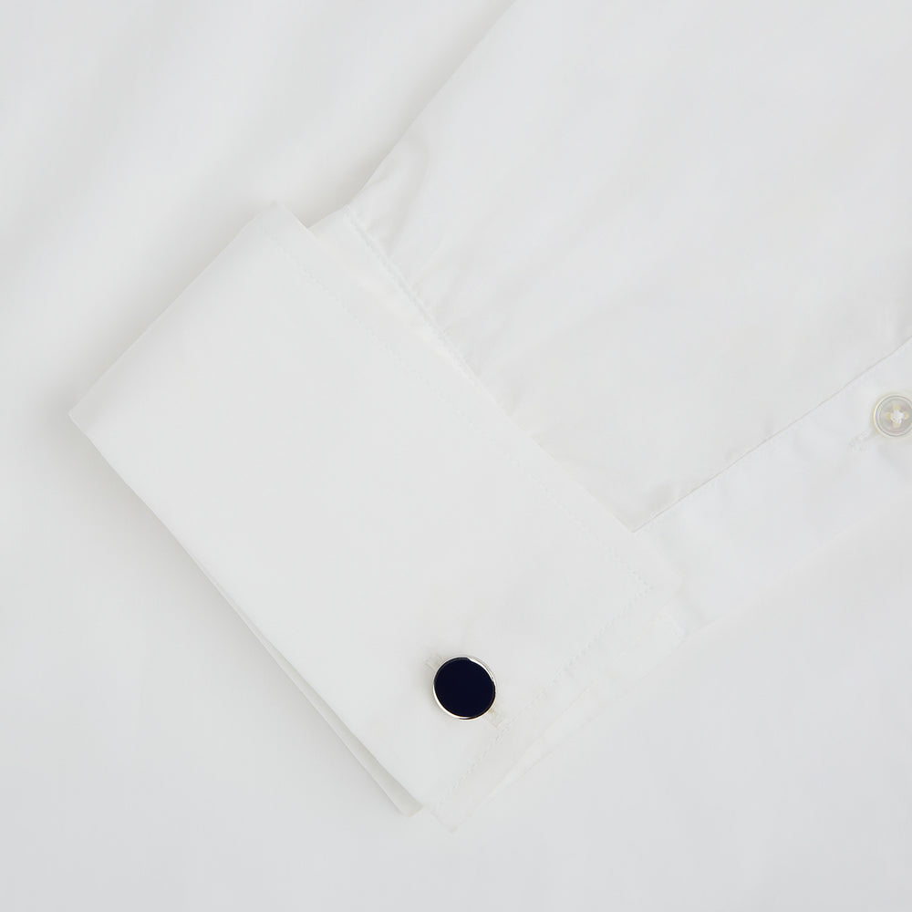 Navy Circle Cufflinks