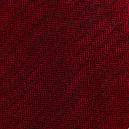 PLAIN HERRINGBONE BURGUNDY TIE Image 2