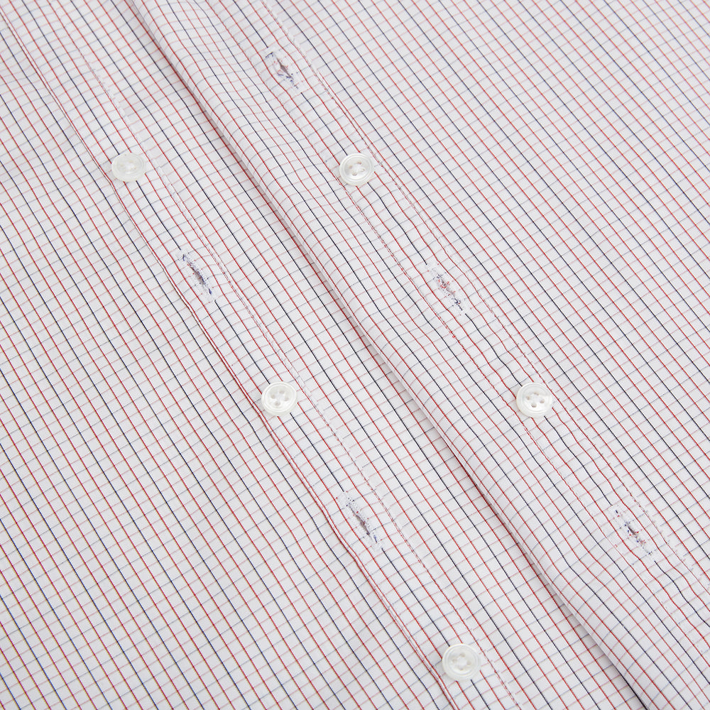 Red and navy Check Windsor Shirt