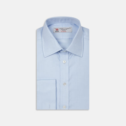 Sky Blue Fine Twill Cotton Fabric Image 1