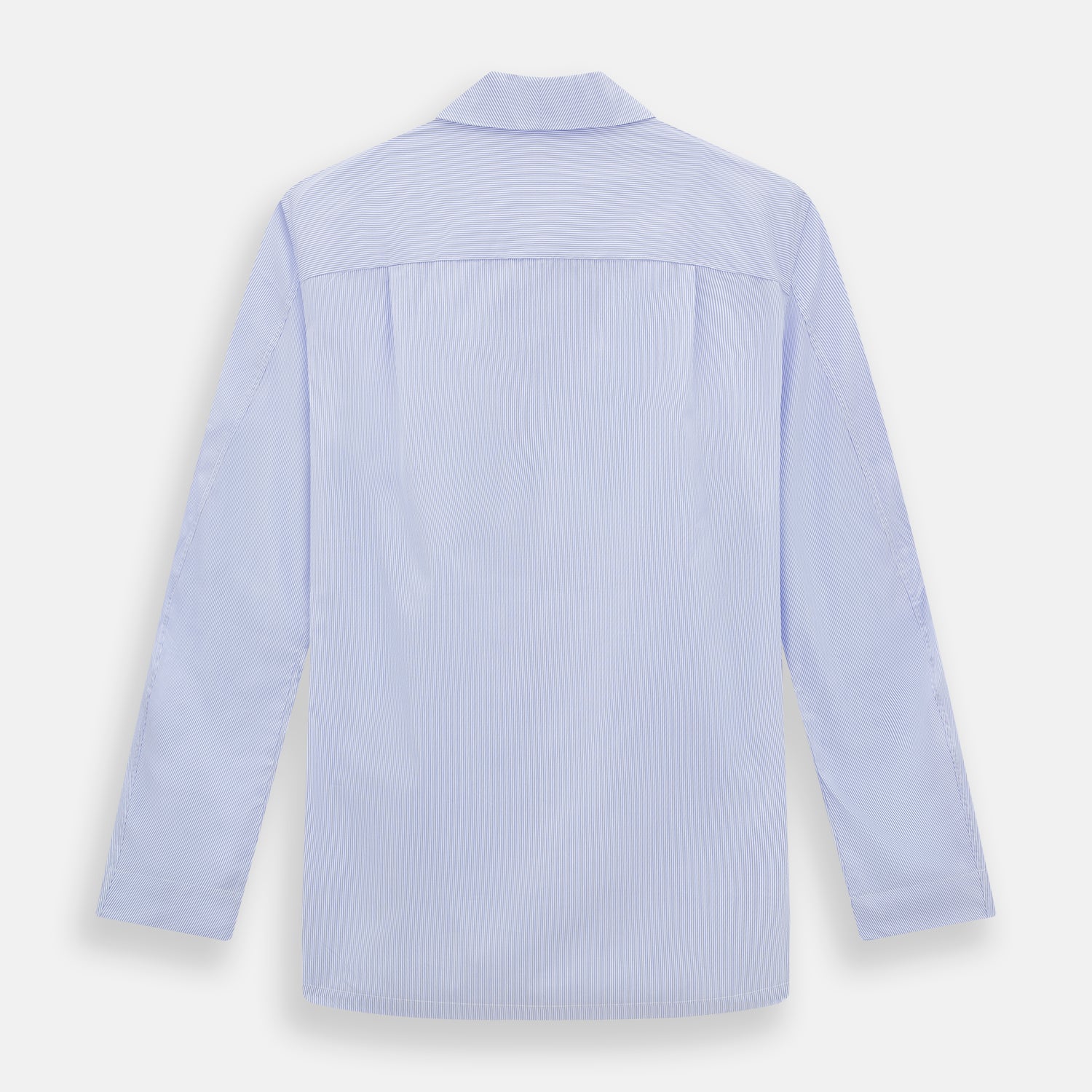 View 3 of product Pale Blue Hairline Stripe Pyjama Shirt