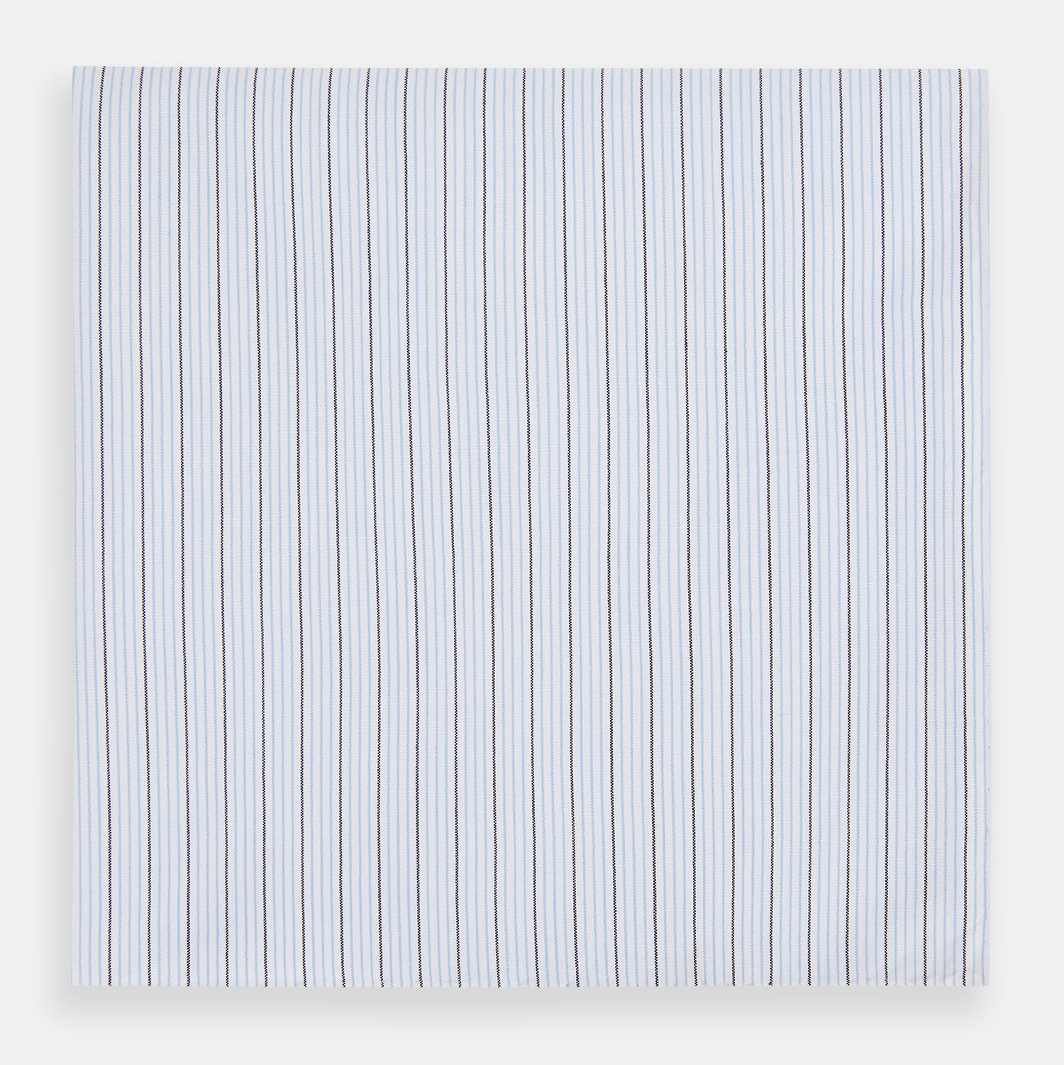View 1 of product Hand Rolled Blue Multi Stripe Handkerchief