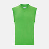 Lime Green Fine Merino V-Neck Vest