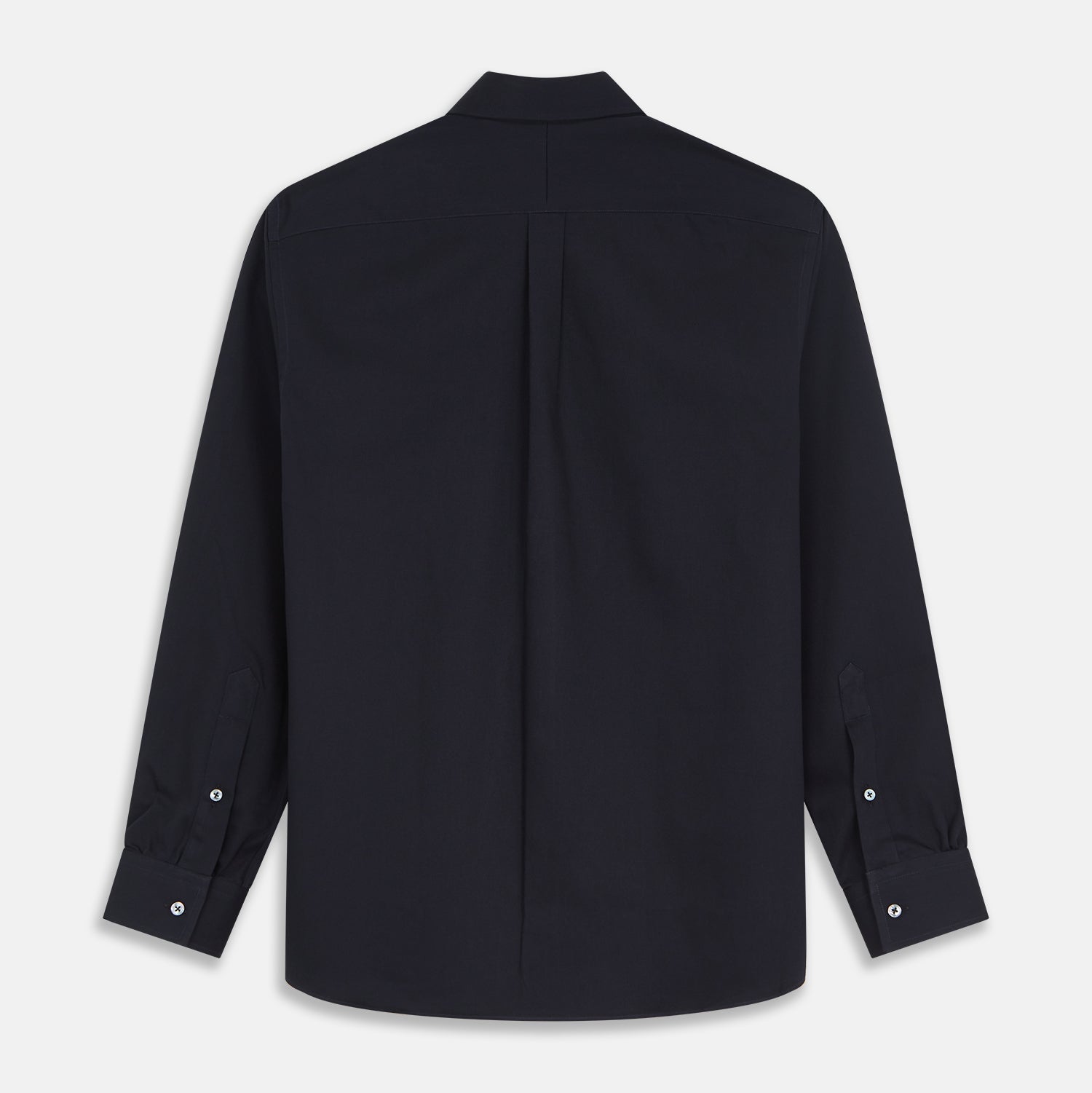 View 3 of product Navy Weekend Fit Hayne Shirt With Dorset Collar And 1-Button Cuffs