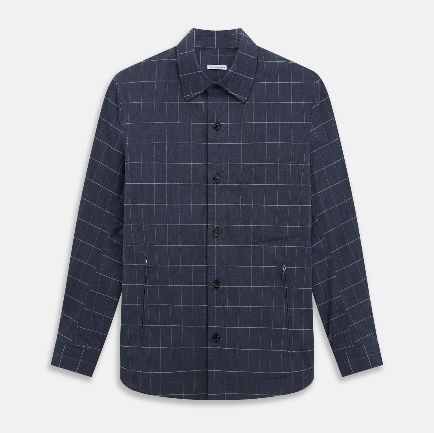 View 1 of product Royal Blue Check Hampstead Overshirt