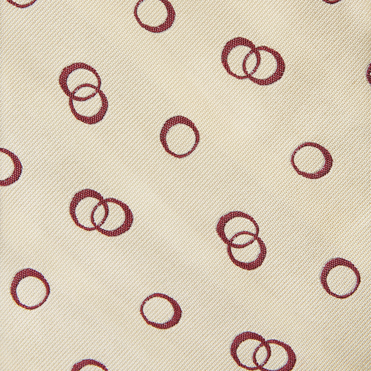 View 3 of product Yellow Geometric Rings Silk Tie