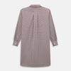 View 3 of product Burgundy Micro Check Winston Long Nightshirt