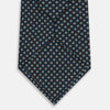 View 3 of product Navy Geometric Floral Silk Tie