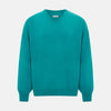 View 1 of product Turquoise Cashmere V-neck Jumper