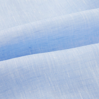 Pale Blue Linen Pyjama Shirt Image 5