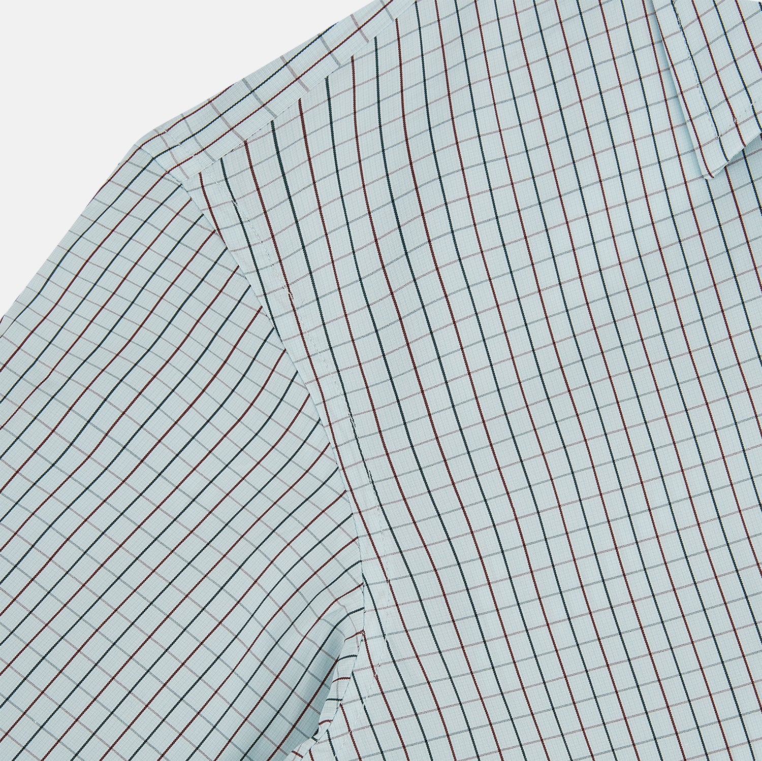 View 6 of product Forest Melange and Red Overlay Grid Check Westminster Shirt
