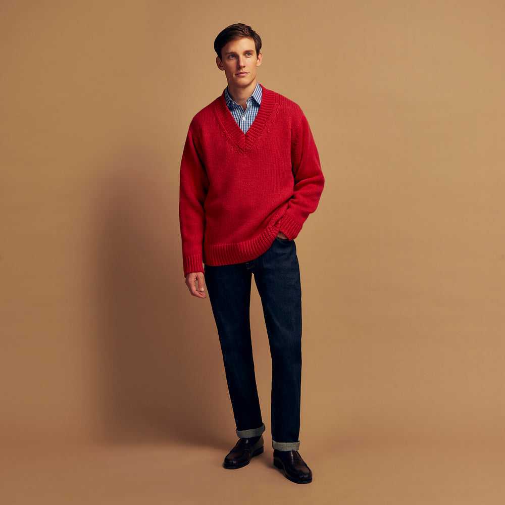 red dress sweater mens Mens Red Sweaters
