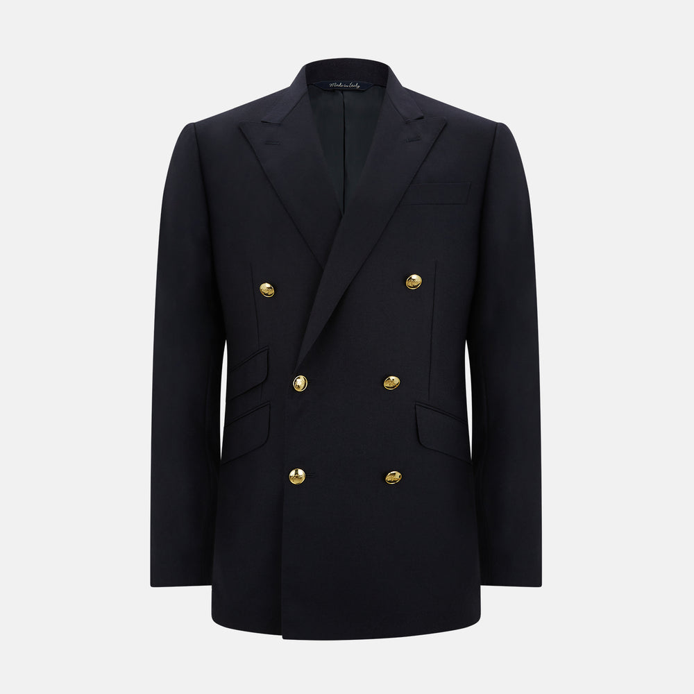 Navy Double Breasted Classic Blazer