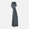 View 1 of product Dark Chocolate and Pale Blue Hexagon Cashmere Knitted Scarf