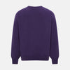 View 8 of product Purple Cashmere Round Neck Jumper