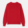 Raspberry Red Cashmere Edwards V-Neck Sweater