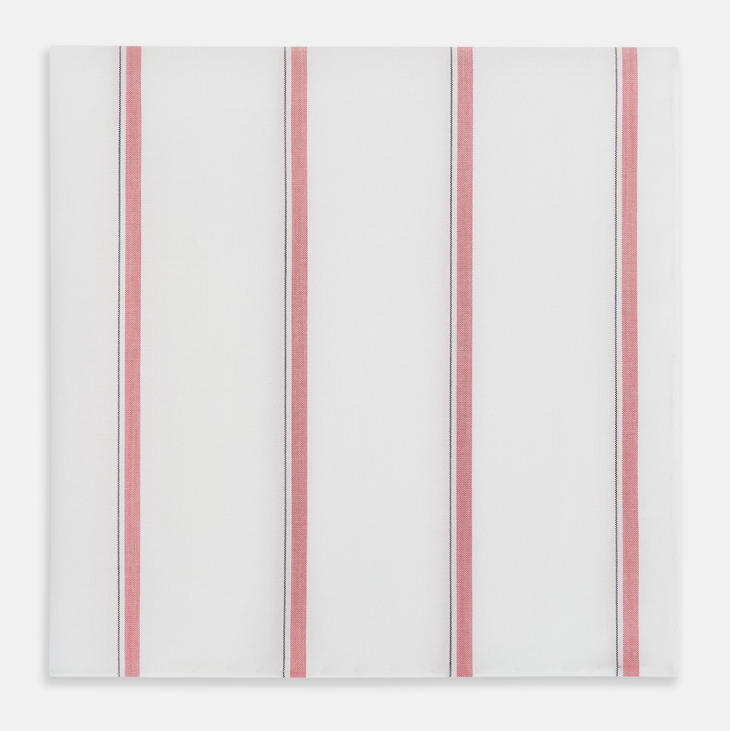 View 1 of product Coral Track Stripe Hand-Rolled Handkerchief