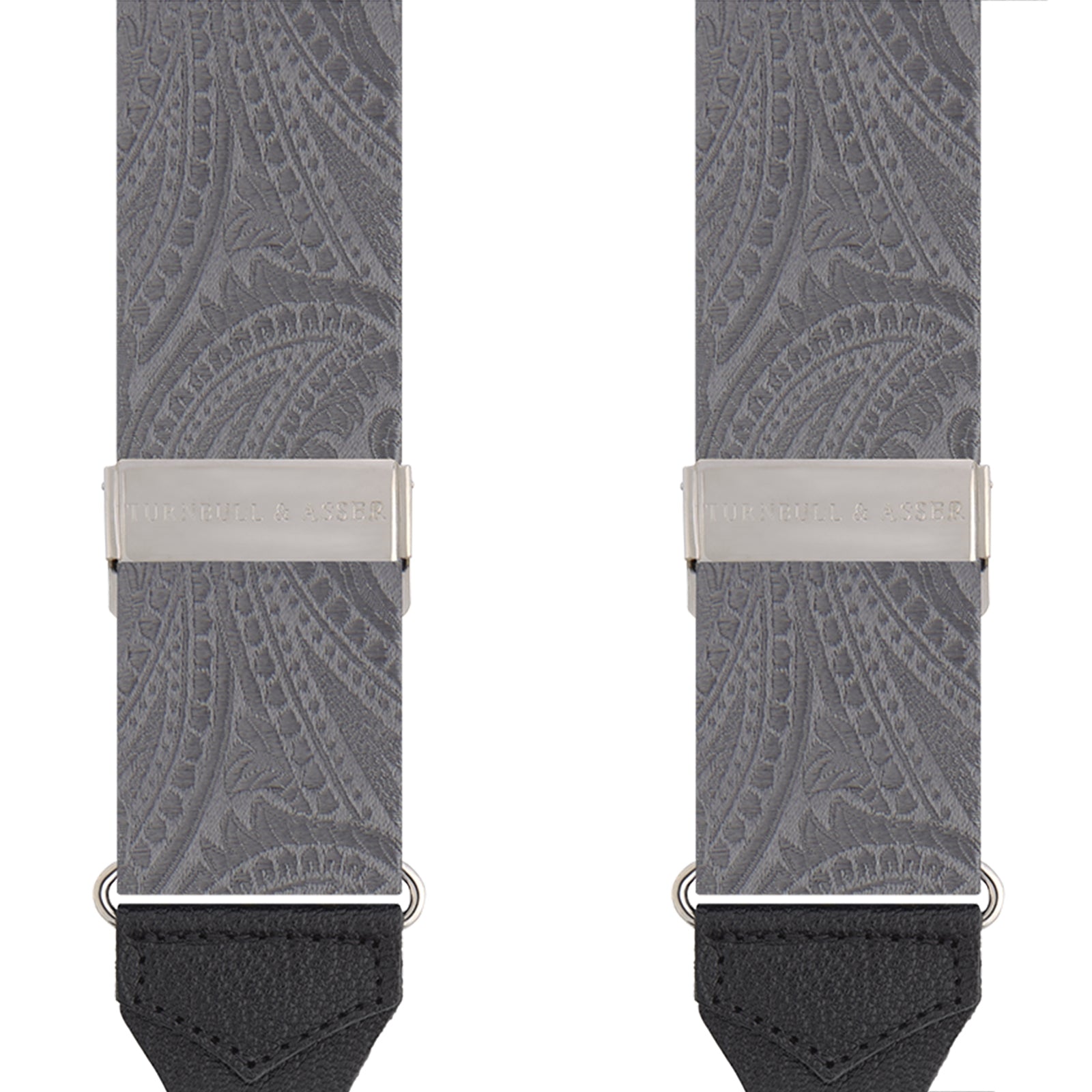 View 2 of product Silver Paisley Adjustable Silk Braces