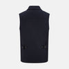 View 4 of product Navy Collared Single-breasted Waistcoat