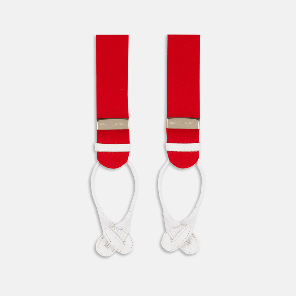 Red Adjustable Felt Braces