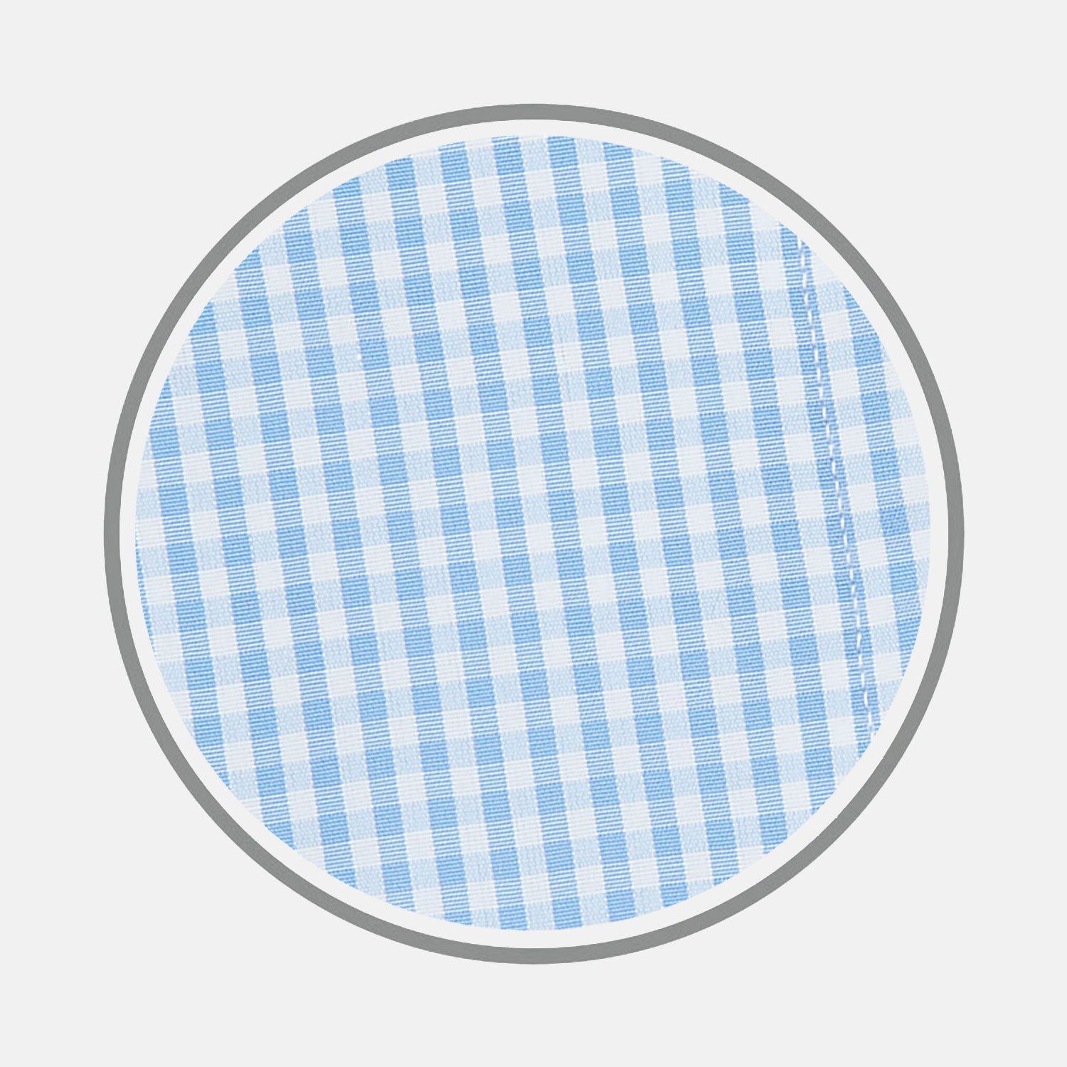 View 1 of product Light Blue Gingham Check Cotton Fabric