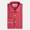 View 5 of product Coral Red Track Stripe Mayfair Shirt