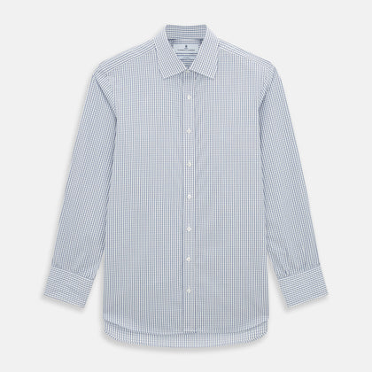 Blue Multi Tattersall Check Mayfair Shirt