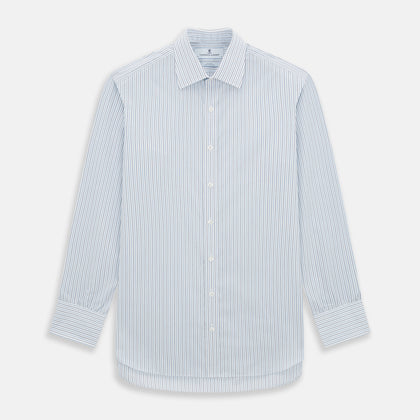 Navy and Blue Shadow Stripe Mayfair Shirt