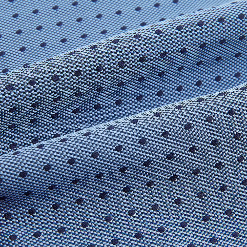 Navy and Blue Micro Dot Silk Cravat